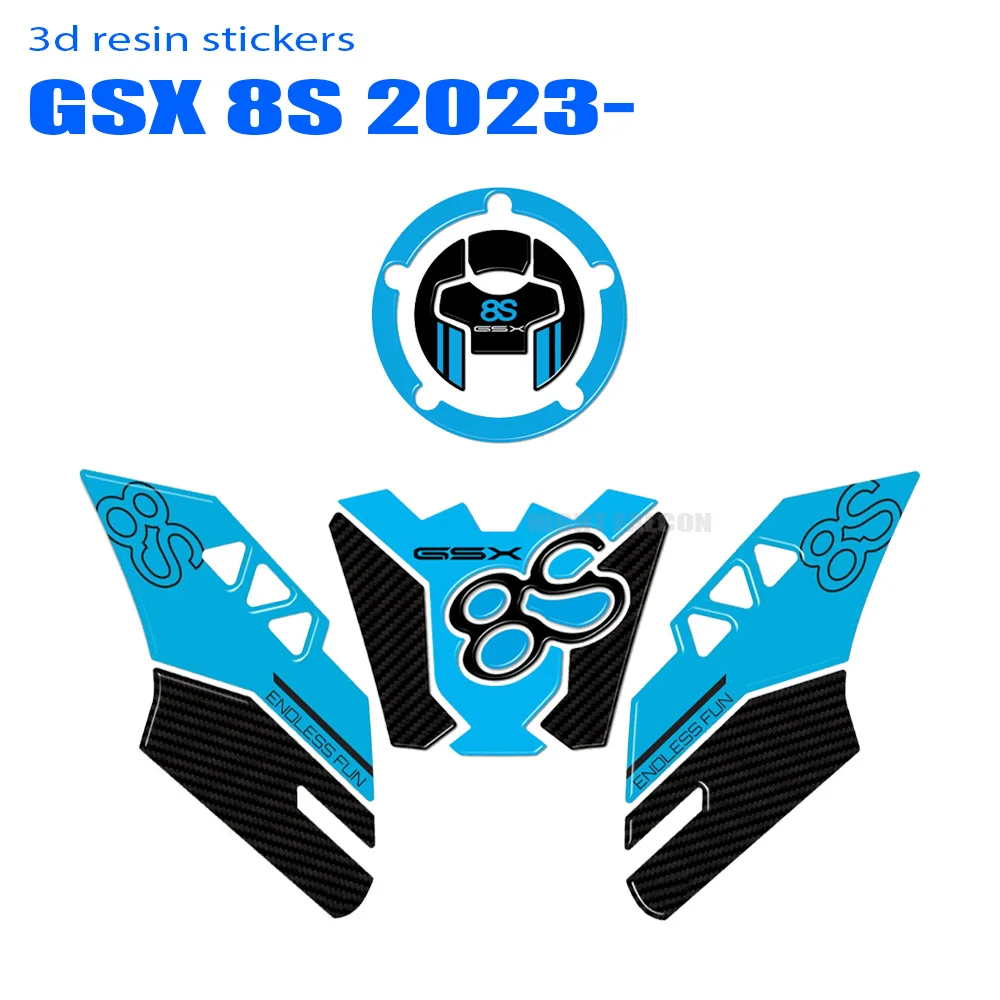 

Для SUZUKI GSX-8S GSX 8S 2023 GSX8S аксессуары для мотоцикла 3D эпоксидная смола стикер защита наклейки