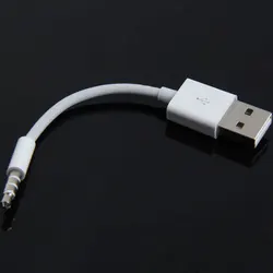 Charger Data USB 3.5mm Sync Audio Cable for iPod Shuffle 3rd 4th Gen