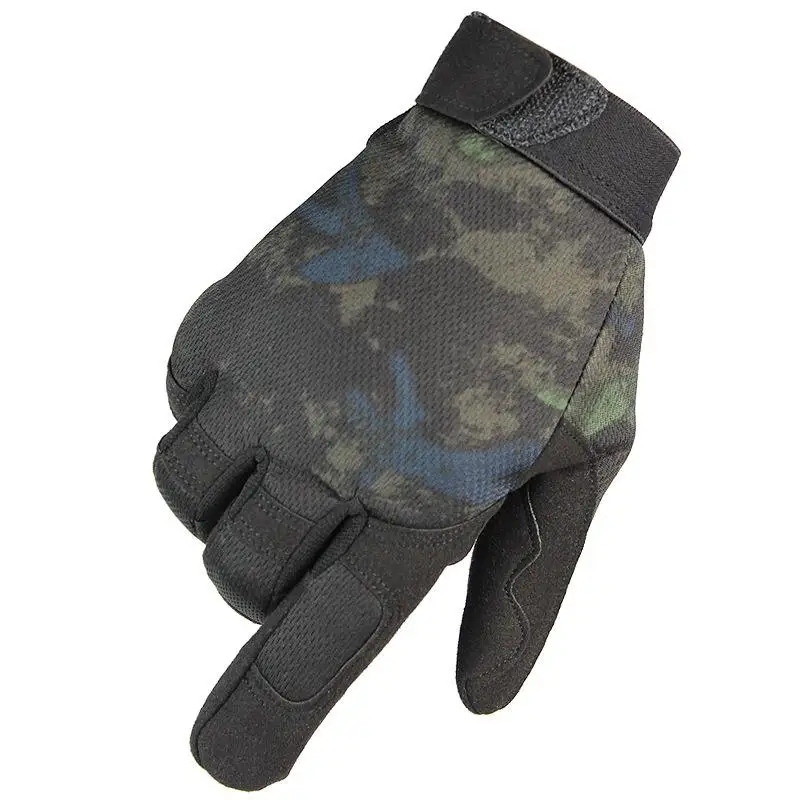 Outdoor Military Fans Nylon Camouflage Mesh Breathable Gloves Protective Mountaineering Cycling Sports Adult Tactical Gloves promotion nylon portable basketball cover mesh bag outdoor sports football soccer bags storage storage volleyball ball back g8x0