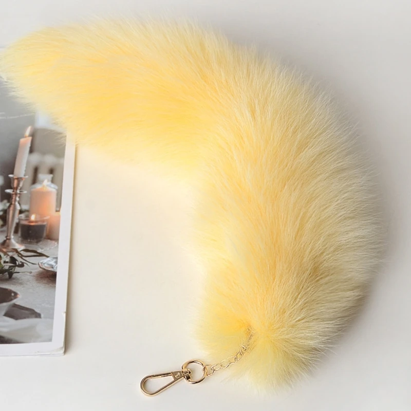 Plush Faux Furs Tail Halloween Party Costume Adult Cosplays Dress Up Tail Artificial Animal Faux Furs Foxes Costume