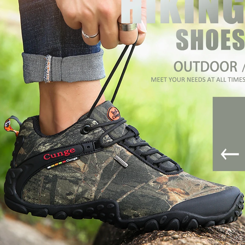 

Мужские походные ботинки, осенне-зимняя Нескользящая уличная спортивная обувь, повседневные треккинговые ботинки, Мужская водонепроницаемая обувь для скалолазания и кемпинга для мужчин