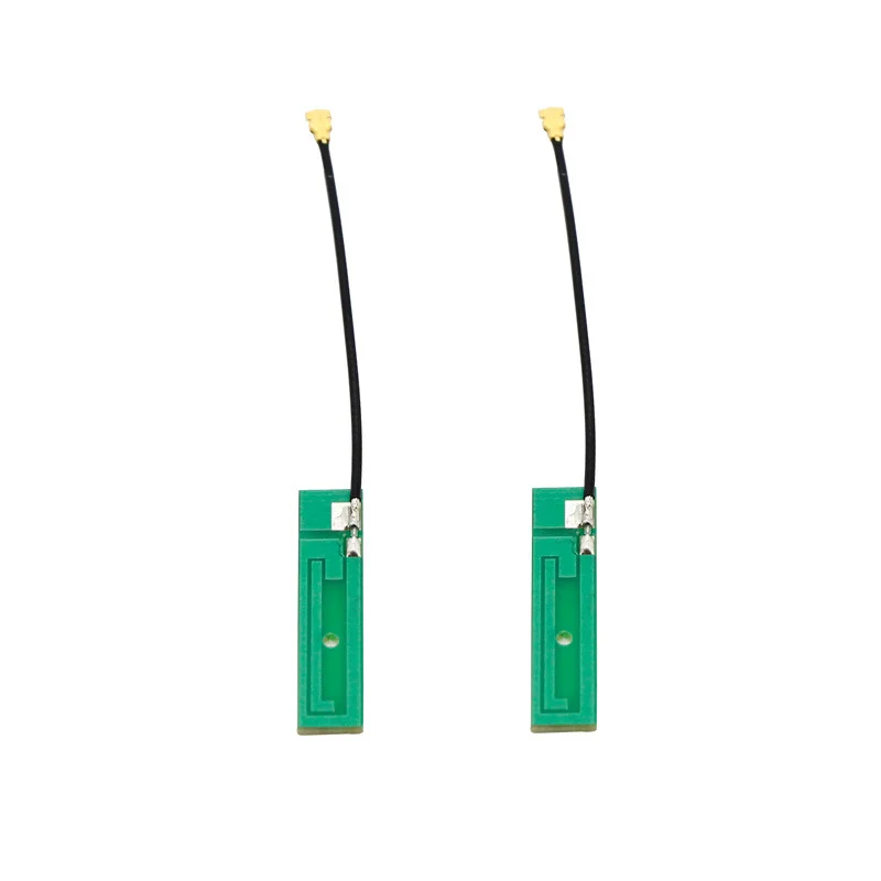 10개 2.4G 내장형 PCB 안테나(RF1.13 케이블 포함) IPEX-1/4 WiFi 패치 PCB 안테나(ZigBee 모듈, WiFi 블루투스용)