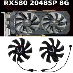2Pcs/Set,PLA09215B12H,VGA Card Fan,XY-D09015B,GPU Cooler,For MLLSE AMD RX 580 8GB RX580 Gaming GDDR5,Video Cards Cooling