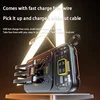 50000mAh Large Capacity Mech Wind Mobile Power Bank with 120W Fast Charging built-in cable, Suitable For iPhone Samsung Xiaomi 4