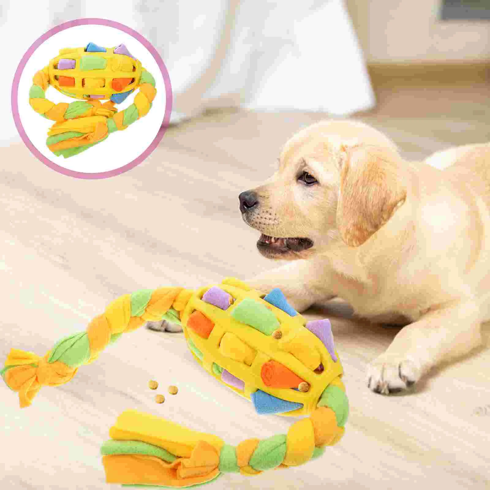 

Distributor Dog Foraging Missing Food Balls Pet Toys Polar Fleece Snuffle Interactive Treat