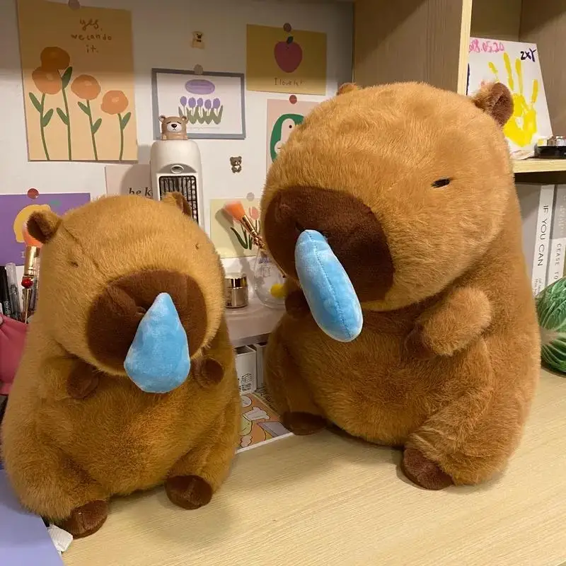 

Creative Capybara Plush Keychain snot Kapipara Pendant new Anime Keyring Stuffed Animals Soft Doll Children 45cm Plush Toys