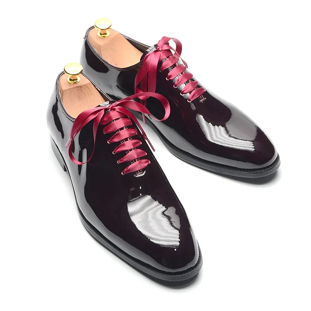 Chaussures habillées Oxford noires for hommes, chaussures à lacets en