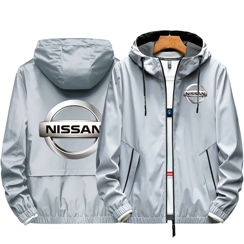 2022 Spring Autumn Bomber Jacket Nissan Gtr Men's Zipper Coat Elastic