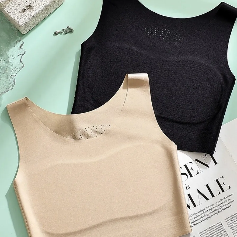 S/M/L/XL/XXL/XXXL/XXXXL Liquid Foundation Underwear Ice Silk Material U Neck Design Ultra-Thin Foundation Liquid Bra 4