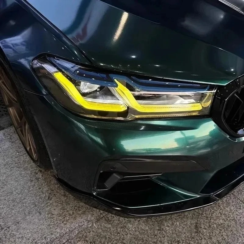 BMW 5 시리즈 2021-2023 G30 G31 F90 레몬 옐로우 DRL 모듈 RGB 멀티컬러 LED 보드 주간 주행등 칩
