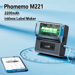 Phomemo M221 Label Maker Portable Label Printer 2200mAh Battery Mini Thermal Self-Adhesive Sticker Printer Label Sticker Printer