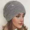 1pc Knit Hat With Lining, Women's Warm Ear Protection Winter Hat, Fashionable All-Match Design Suitable For Daily Wear And Skiin 3
