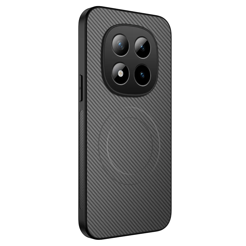 Enhanced Protective Back Case Cover - Soft Silicone Carbon Fiber Magnetic Design