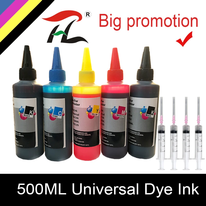 Universal refil kit de tinta para impressora jato de tinta, cartucho CISS, adequado para Epson, Canon, HP, irmão, 100ml