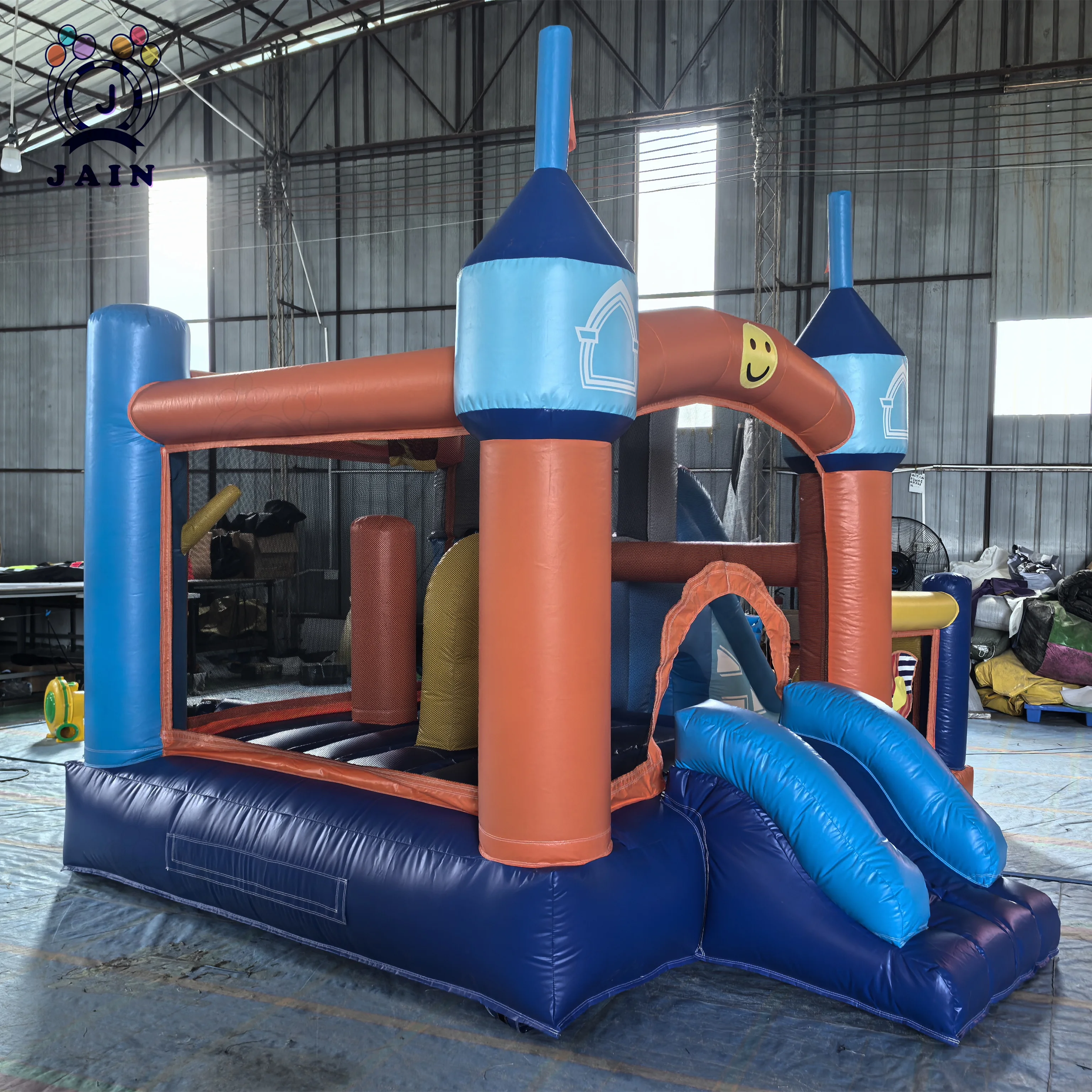 Inflatable Bounce Castle with Blower for Kids, Inflatable House Kids Playground with Slide, Bouncy Castle For Indoor Outdoor