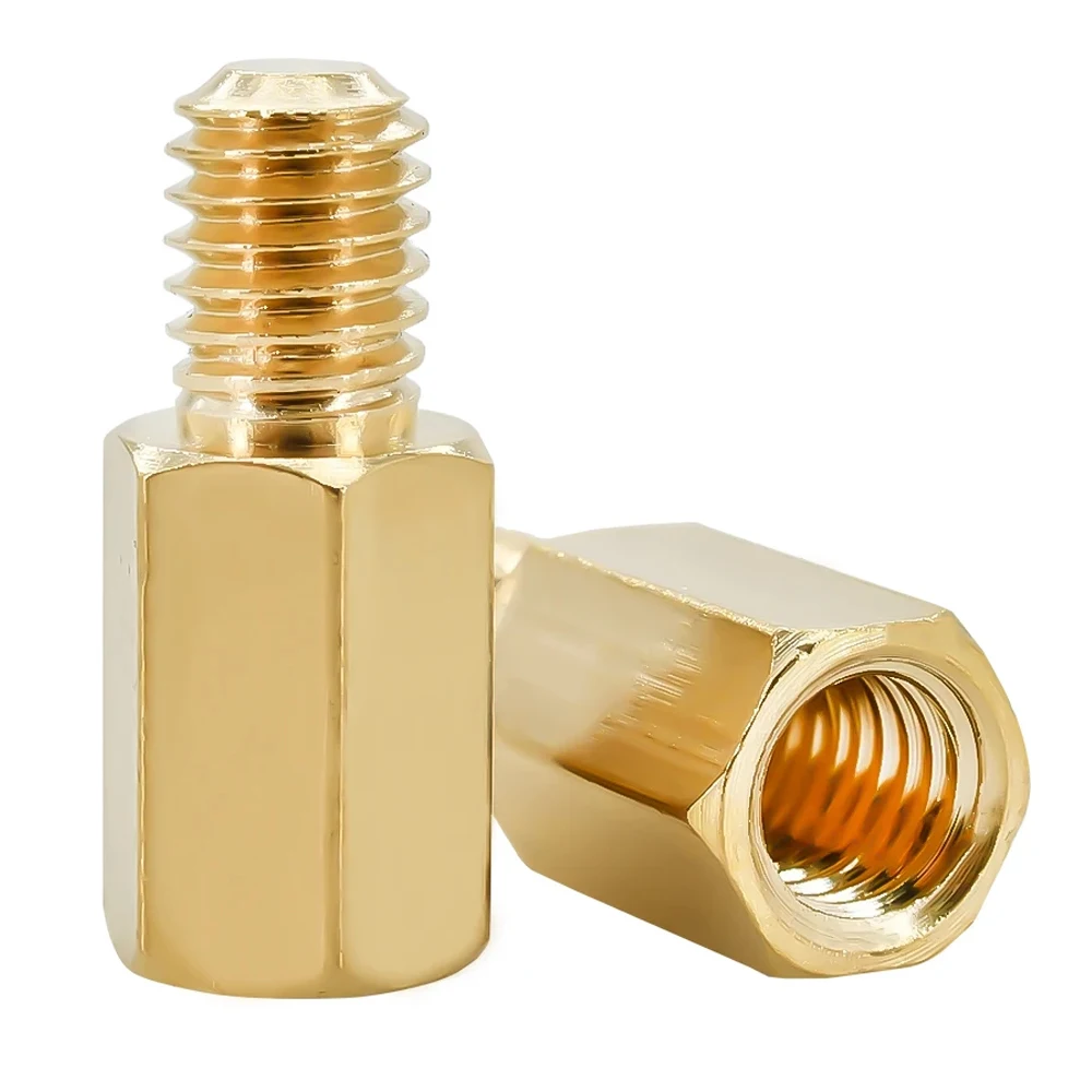 M2 M2.5 M3 M4 M5 M6 Hex Brass Standoff Copper Spacing Screw Male Female Threaded Pillar PCB Column Computer Motherboard Spacer