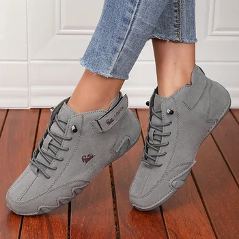 أحذية نسائية كاكي عصرية مريحة وناعمة أحذية عالية الجودة متعددة الاستخدامات عصرية للتنقل للدراجات النارية أحذية رياضية نسائية 6