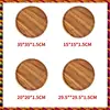 BTCL Round Wood Tray,Wooden Serving Tray,Serving Platter,Appetizer Charcuterie Board,Tray Organizer For Kitchen/Countertop 1