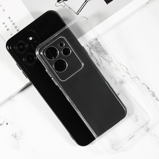 Case for Oukitel WP32 Pro Cover + Screen Protector Tempered Glass  Protective Film - Soft Gel Black TPU Silicone Protection Case for Oukitel  WP32 Pro