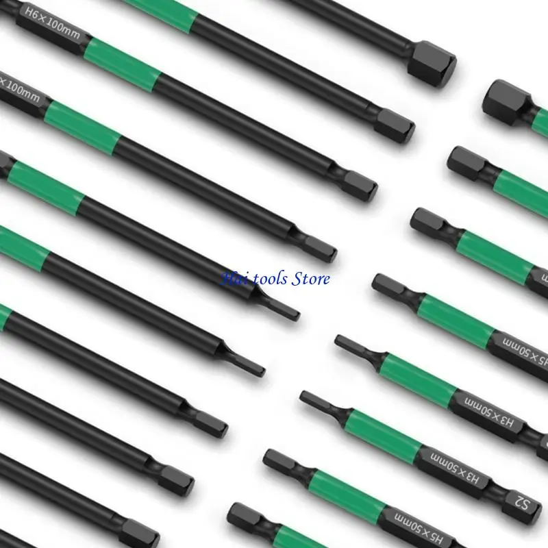 X37E 50/100mm Magnetische Kopf Allen Wrench Bohrer Power Elektrische Bohrmaschine Manuelle Bohrmaschine Sechseckigen Bit Bit – Detail 1