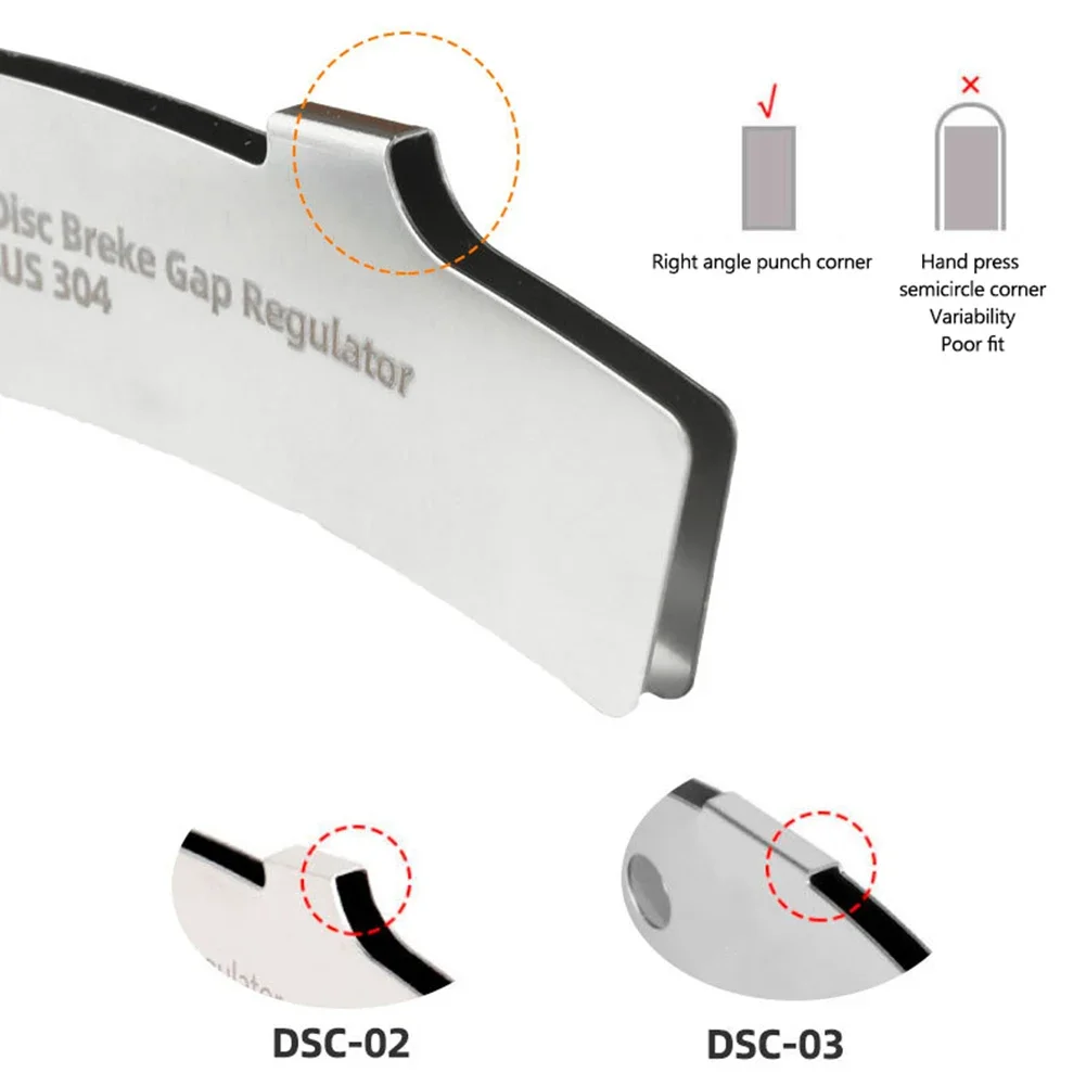 1/2/4 Pcs Stainless Steel Bicycle Hydraulic Disc Brake/ Line Disc Brake Caliper Adjusting Tool Disc Brake Center Tool