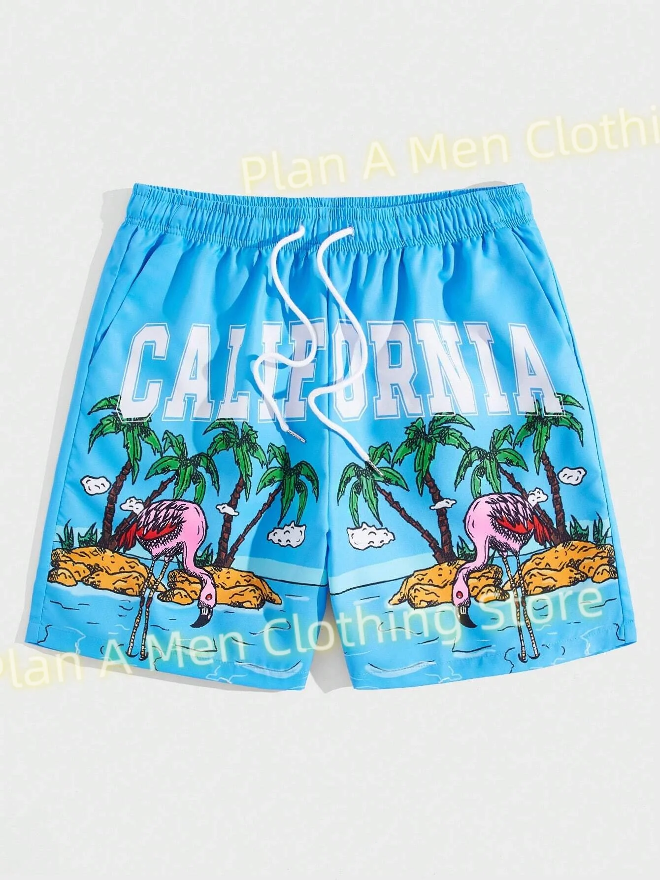 Hawaiian Island Print Men Beach Shorts Fashion Casual Workout Shorts Men Gym Shorts Hawaii Holiday Sports Shorts Men Clothing 3