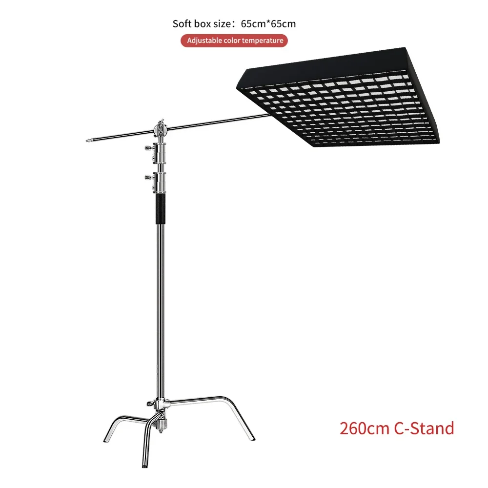 SH 150W 65x65cm Square Honeycomb Grid Softbox LED Fill Light 3200-5600k Lamp Studio Video Light Flash Photo Studio Softbox