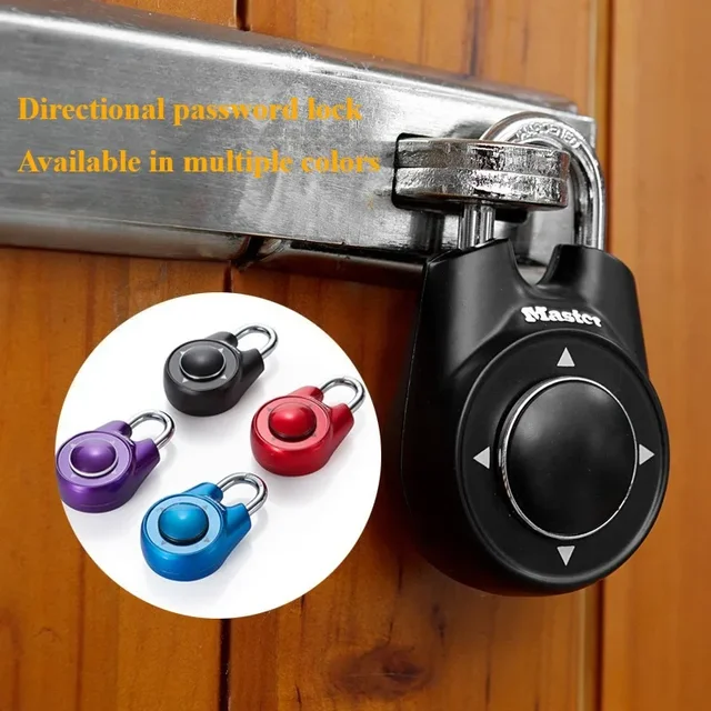 Master Lock 1500ID Portable Padlock Escape Room Gym School Club Cabinet Lock Combination Code Directional Keyless Door Lock 1