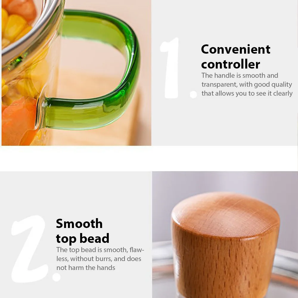 1.6L Transparent Double-handled Soup Pot Glass Health Cooking Pot Heatable On electric Ceramic Hob Instant Noodle Bowl Tools