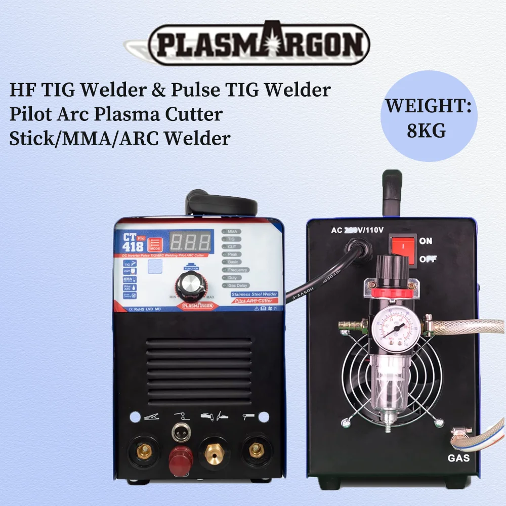 Plasmargon 4 in 1 Welding Machine CT418P TIG/CUT/MMA/PULSE Multifunction Pilot Arc Plasma Cutting Machine 2