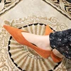 Women 0.5cm Low Heels Leisure Outside Flats Female Fashion Suede Surface Low Heels Lady Sexy Evening Party Slip On Flat Shoes 5