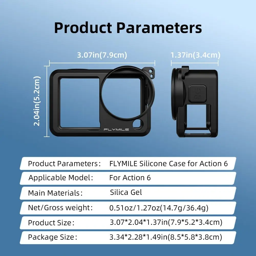 Silicone Protective Anti-Scratch Shockproof Case with Lens Cap and Anti-Lost Rope