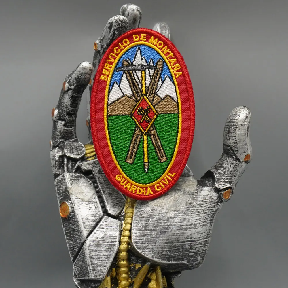 Guardia Civil Kosovo taktische Stickpatches, exquisit und hochwertig, für Kleidung, Rückseite mit Haken oder Nähen