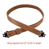 Raiseek Rifle Gun Sling Buffalo Hide Leather with Mil-Spec Swivels,Durable Gun Strap, Metal Hardware 1" Wide 3