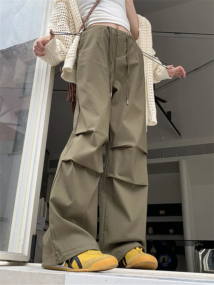 

Брюки Alien Kitty Женские однотонные, прямые свободные штаны для работы в стиле High Street, модная шикарная Повседневная универсальная минималистская одежда, осень 2023