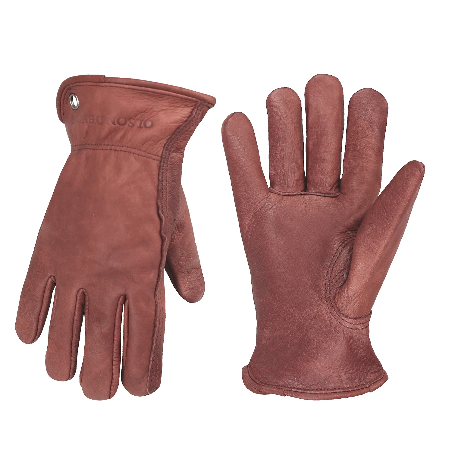 Work Gloves Anti Cut, Cut Resistant, Protective Cutting, Motorcycle, Farm, Cowhide, Faded Effect, Men
