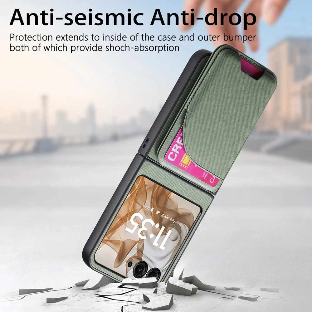 Magnetic 2-in-1 Leather Wallet Phone Case with Card Holder