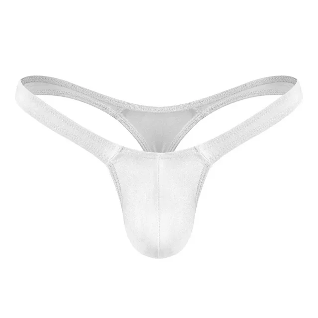 Sexy Solid Color Thongs Low-Rise Simple T-Back Thong Bluge Pouch Briefs G-String Bikini Underwear Man Thong For Men - Image 2