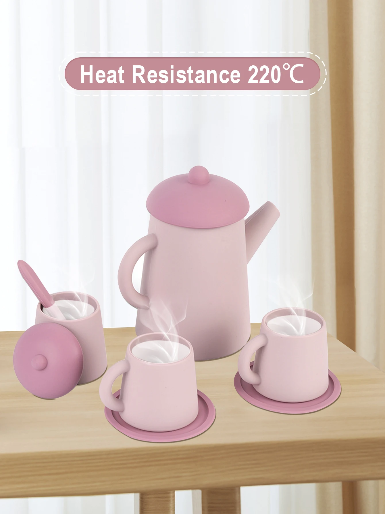 TYRY HU Teacup Children Toy Simulation Kitchen Utensil BPA Free Silicone Kid Education Pretend Play Toy Gift 5