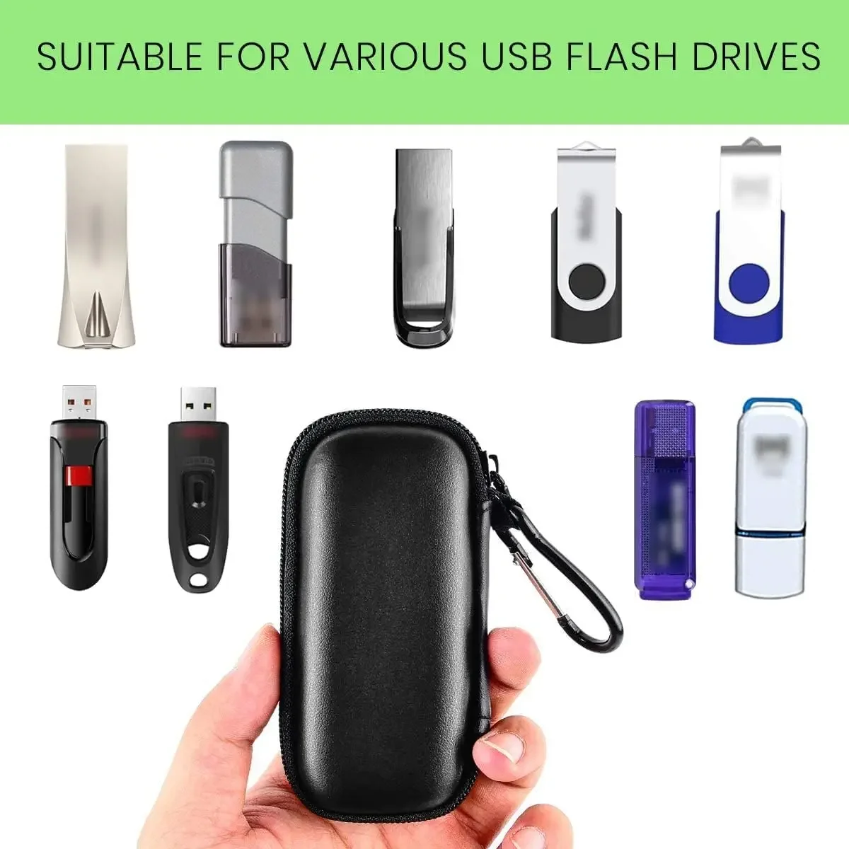 USB Flash Drives Case Compatible with SanDisk/for Samsung/for PNY USB Drive, Memory Stick Thumb Drive Data Storage Bag