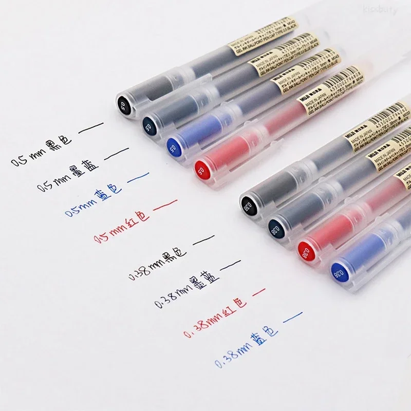 0.38/0.5mm Gel pens Black/Blue Ink School Office Supply Stationery For Student Business Signature 10Pcs/Set