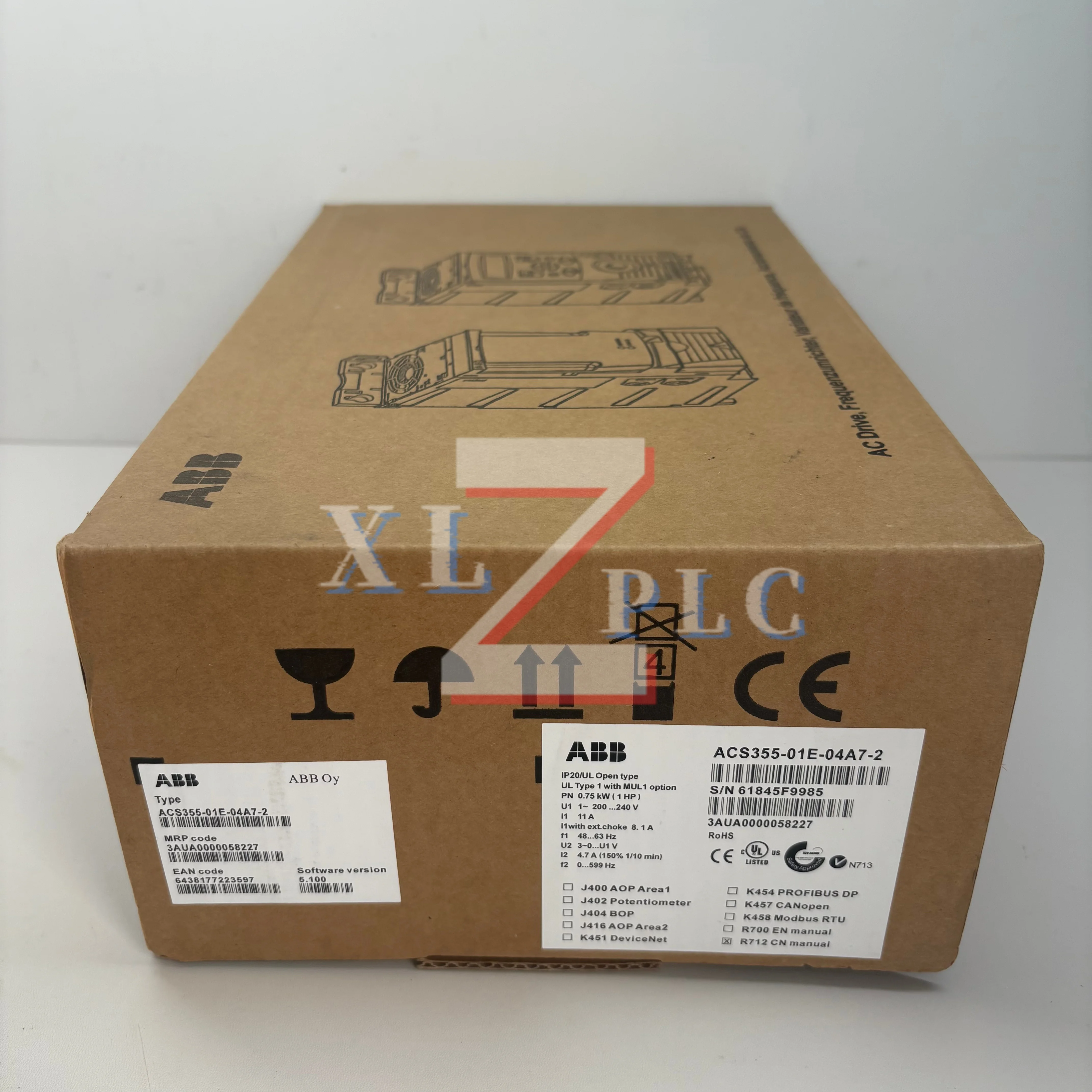 ACS355-01E-04A7-2 주파수 변환기 신제품