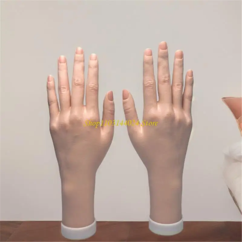 N5KE Flexible Realistic Female Handmodell für Nagelkunsttraining Schmuckausstellung – Detail 10