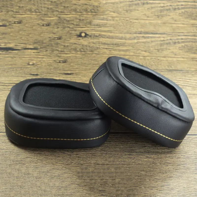 Y4QE 2PCS Protein Leather Earpad Ear Cushion Cover for AH-D600 AH-D7100 Headset