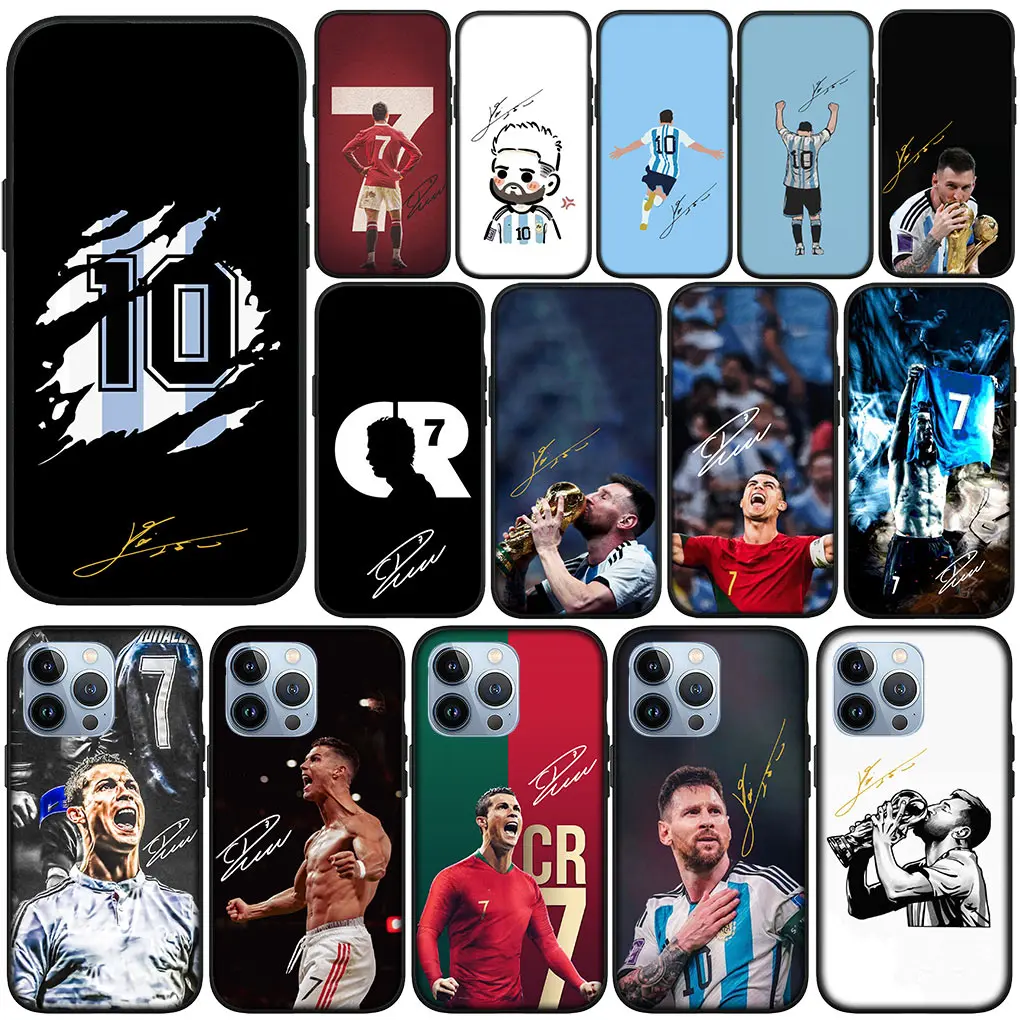 Soccer King Cr No. 7 10 Superstar No7 Cover Phone Case Per Apple Iphone 11 15 Pro Xs Max X Xr 6 7 8 6S Plus + Se 2022 8 + Involucro
