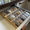 Bamboo Drawer Spice Rack,Countertop 3 Tier Storage Rack For Kitchen Counter,Shelves, Kitchen Organizer And Storage 1