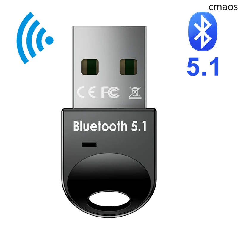 Usb adaptador bluetooth 5.1 bluetooth receptor usb bluetooth 5 0 dongle 5.0 bt transmissor aptx mini adaptador para computador portátil alto falante - Melhor Electrónica