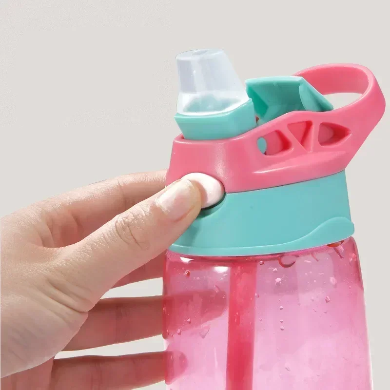 Kids Water Sippy Cup Creative Cartoon Baby Feeding Cups with Straws Leakproof Water Bottles Outdoor Portable Children's Cups 3