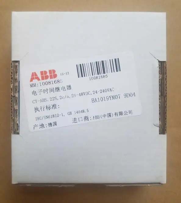 

Оригинальное реле времени ABB Φ, 2c/o, 24-48VDC, 24-240VAC