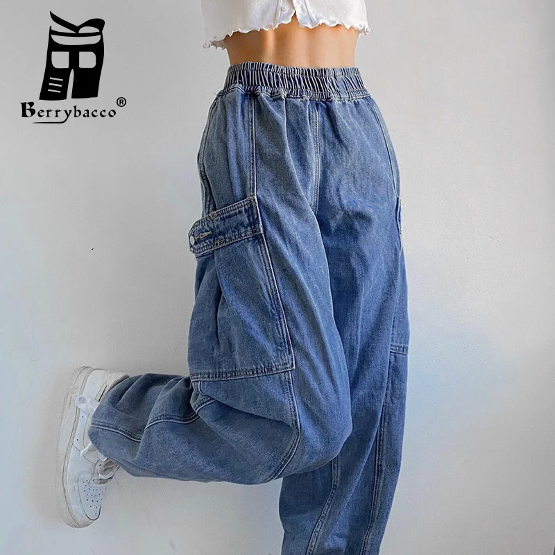 

Women Wide Leg Jeans Cargo Pants Straight Jeans Women High Waist Streetwear Baggy Sexy Petite Denim Pants Korean Fashion Y2k